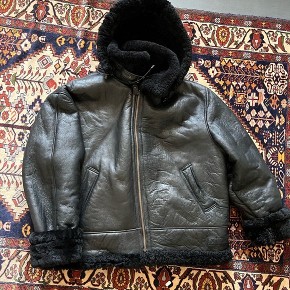 VTG Harlin Sheepskin Flight Jacket, size 2XL - Picture 2 of 10